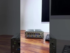 চারটি ল্যান এবং ছয়টি সিওএম সহ ইন্টেল কোর আই 7-10510 ইউ প্রসেসর ইন্ডাস্ট্রিয়াল মিনি পিসি