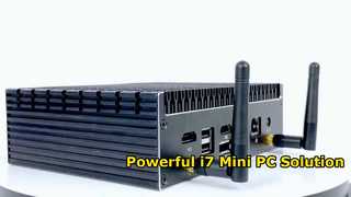 ইন্টেল কোর I7 1270P প্রসেসর মিনি পিসি সফট রাউটার ফায়ারওয়াল 2 LAN 2 HD-MI 1 DP 1 টাইপ-সি এর জন্য