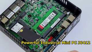 Intel Celeron J6412 ইন্ডাস্ট্রিয়াল মিনি পিসি 4 কোর 4 থ্রেড ডুয়াল ল্যান ডুয়াল COM সহ