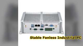 ফ্যানলেস ইন্ডাস্ট্রিয়াল পিসি ডুয়াল ল্যান ডুয়াল COM