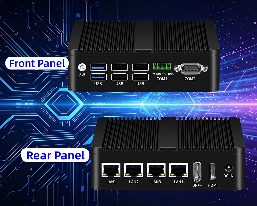 সর্বশেষ কোম্পানি ব্লগ সম্পর্কে Four LAN Dual COM Industrial PC Solves The Problem Of Insufficient Industrial Network Interfaces