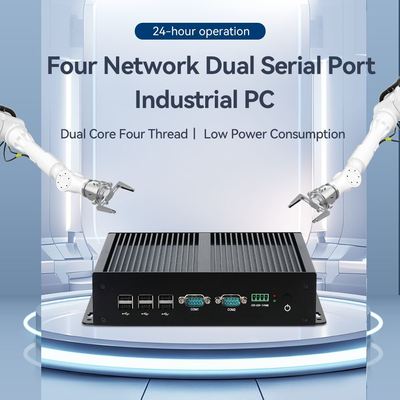 কেনা ইন্টেল কোর আই7-6500U প্রসেসর, চারটি ল্যান এবং ডুয়াল কম সহ ইন্ডাস্ট্রিয়াল মিনি পিসি অনলাইনে উৎপাদন