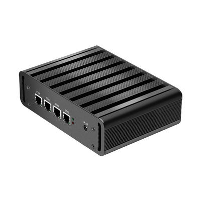 N100 ফায়ারওয়াল রাউটার মিনি পিসি চারটি 2.5Gbps ল্যান HDMI এবং হোম অফিসের জন্য ডিপি সহ