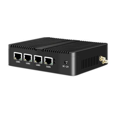 4 LAN DDR3L ফায়ারওয়াল রাউটার ফ্যানবিহীন মিনি পিসি ইন্টেল সেলেরন সিরিজ J1900