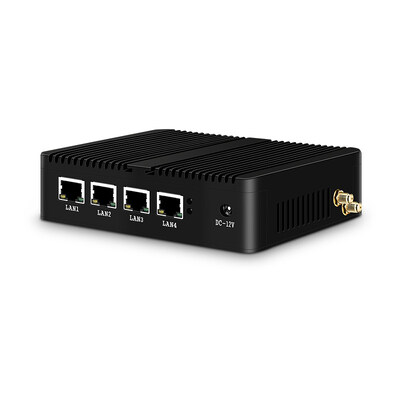 ইন্টেল J1900 মিনি পিসি ফায়ারওয়াল PFsense 4 গিগাবাইট ল্যান উইন্ডোজ 10 দ্বৈত প্রদর্শন সমর্থন করে
