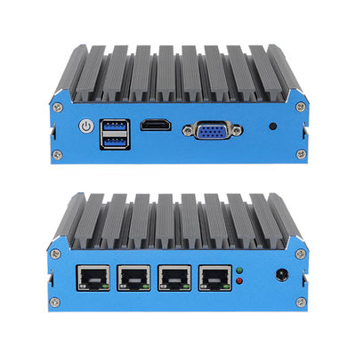 চারটি RJ45 2.5G ইথারনেট লিনাক্স সহ ইন্টেল সেলরন সিরিজ ফায়ারওয়াল মিনি পিসি