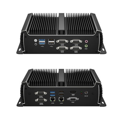ডুয়াল কোর চার থ্রেড ইন্টেল কোর i5 7200U মিনি কম্পিউটার ডুয়াল ডিডিআর 4 র্যাম এবং 6COM সহ