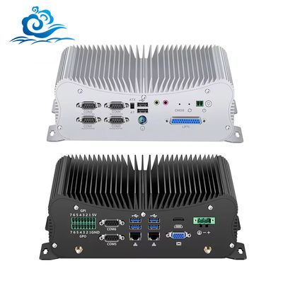 Fanless Mini PC with Intel Core i5-7267U DDR4 RAM and M.2 NVMe SSD Industrial Computer