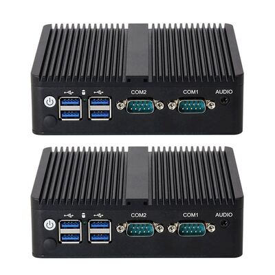 Intel Celeron J6412 ইন্ডাস্ট্রিয়াল মিনি পিসি 4 কোর 4 থ্রেড ডুয়াল ল্যান ডুয়াল COM সহ